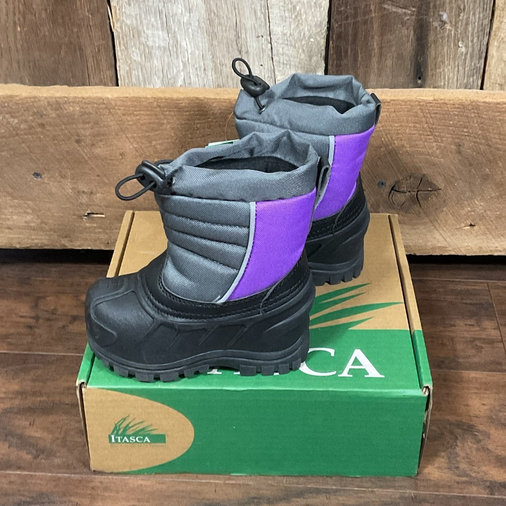 Itasca Kid's Snow Drift Boots Purple/Black Kids Size 7 - NWT